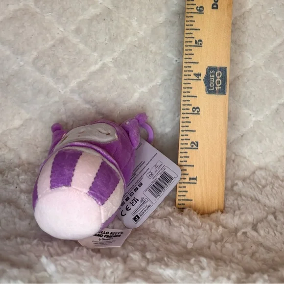 New! Sanrio Kuromi Ice Cream Plush Keychain/Bag Charm - Picture 5 of 5